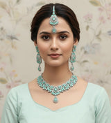 Aquamarine Zarcon Necklace Set