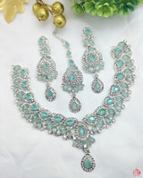 Aquamarine Zarcon Necklace Set