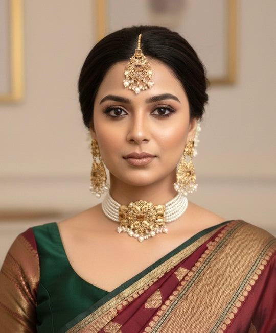 Gold Zarcon Choker Jewelry